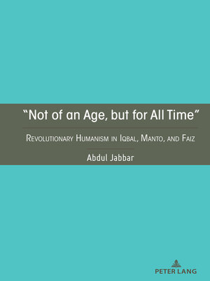 cover image of "Not of an Age, but for All Time"